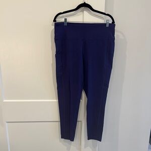 Women's Deep Purple Tek Gear Leggings Plus Size 1X